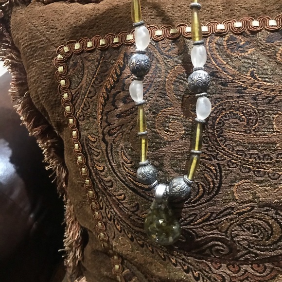 Necklace , Beautiful Large Amber & Gold  24” - Picture 6 of 8